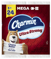 Charmin Ultra Strong 04176 Bathroom Tissue, 2-Ply, Paper, 6 PK
